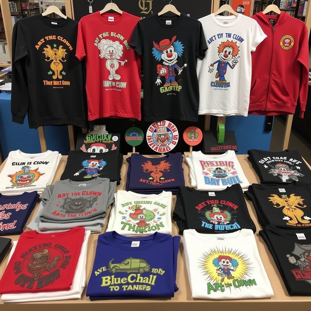 Art the Clown Apparel Display