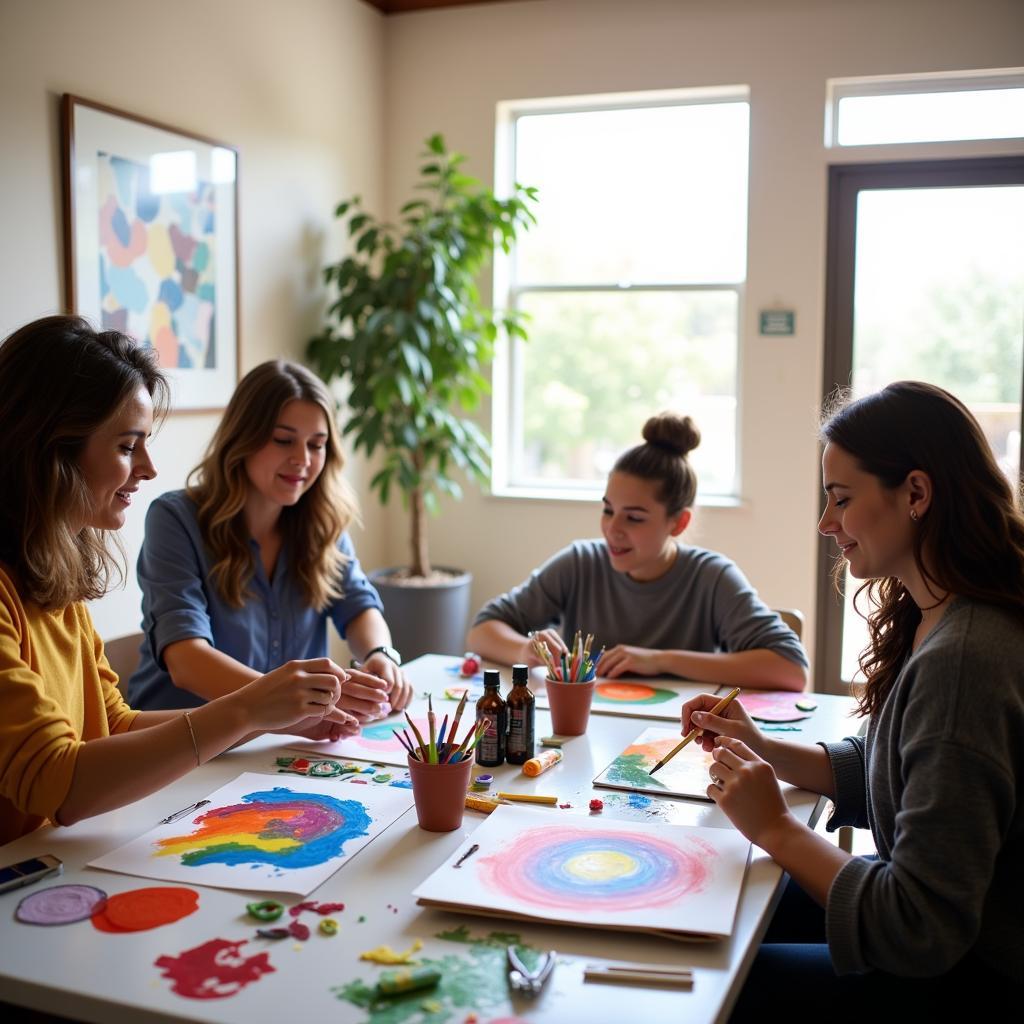 Group Art Therapy Session in Scottsdale