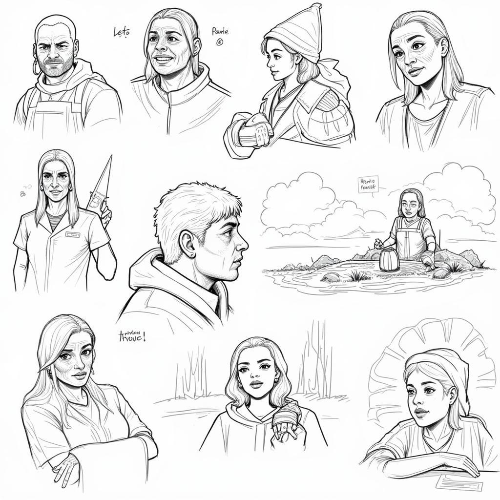 Examples of Digital Painting Art Thumbnails