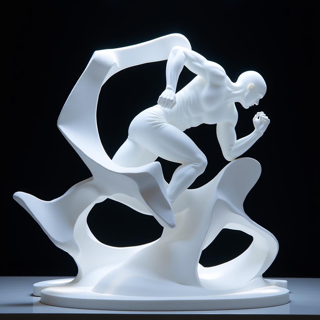 Data Visualization Sculpture Inspired by Track and Field