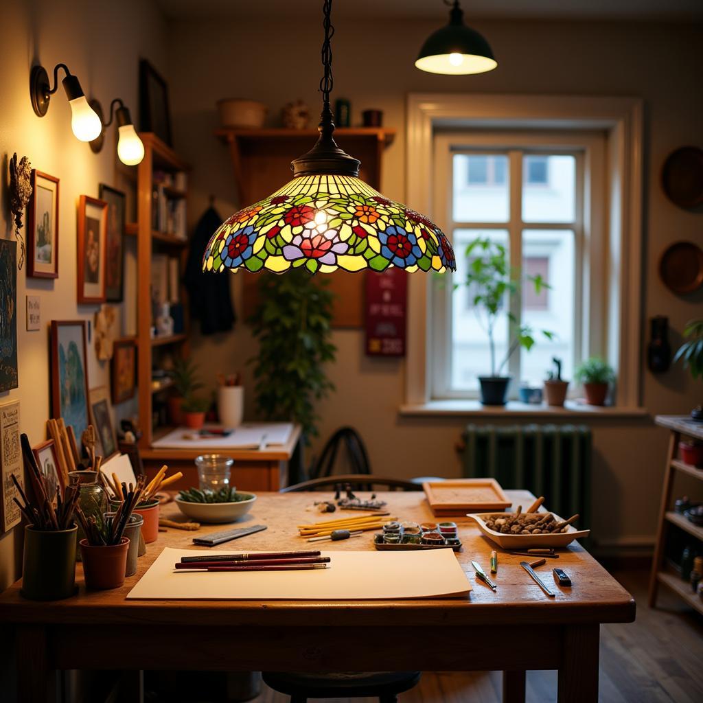 Arts & Crafts Lighting in a Studio Setting