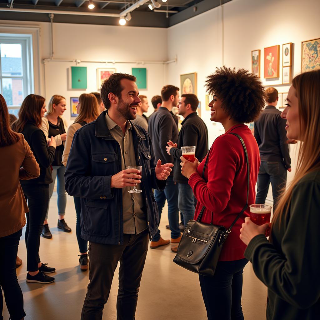 Arts Educators Networking at the Charlotte NC Reception