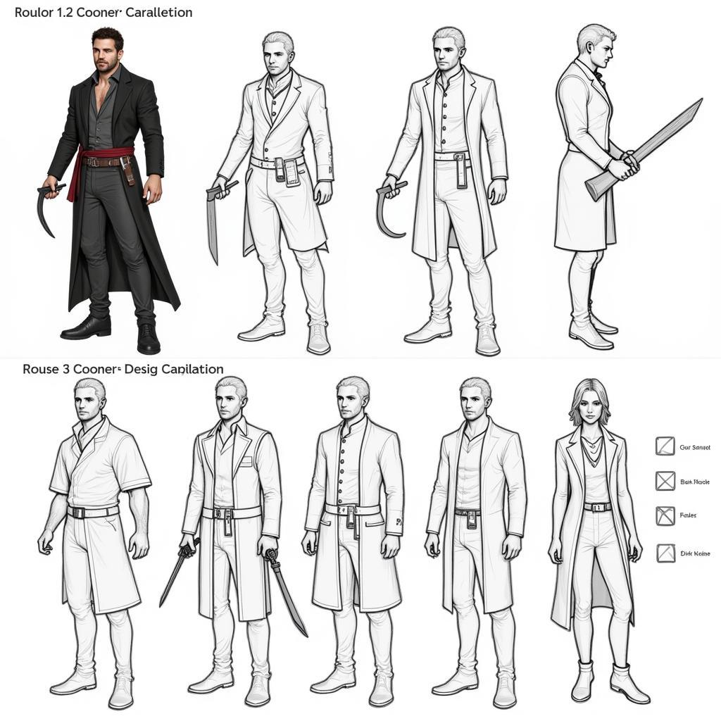 Connor Character Design Sketches - Assassin's Creed 3 Concept Art