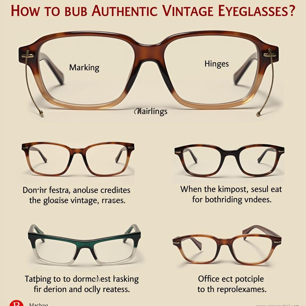 Identifying Authentic Vintage Eyeglasses