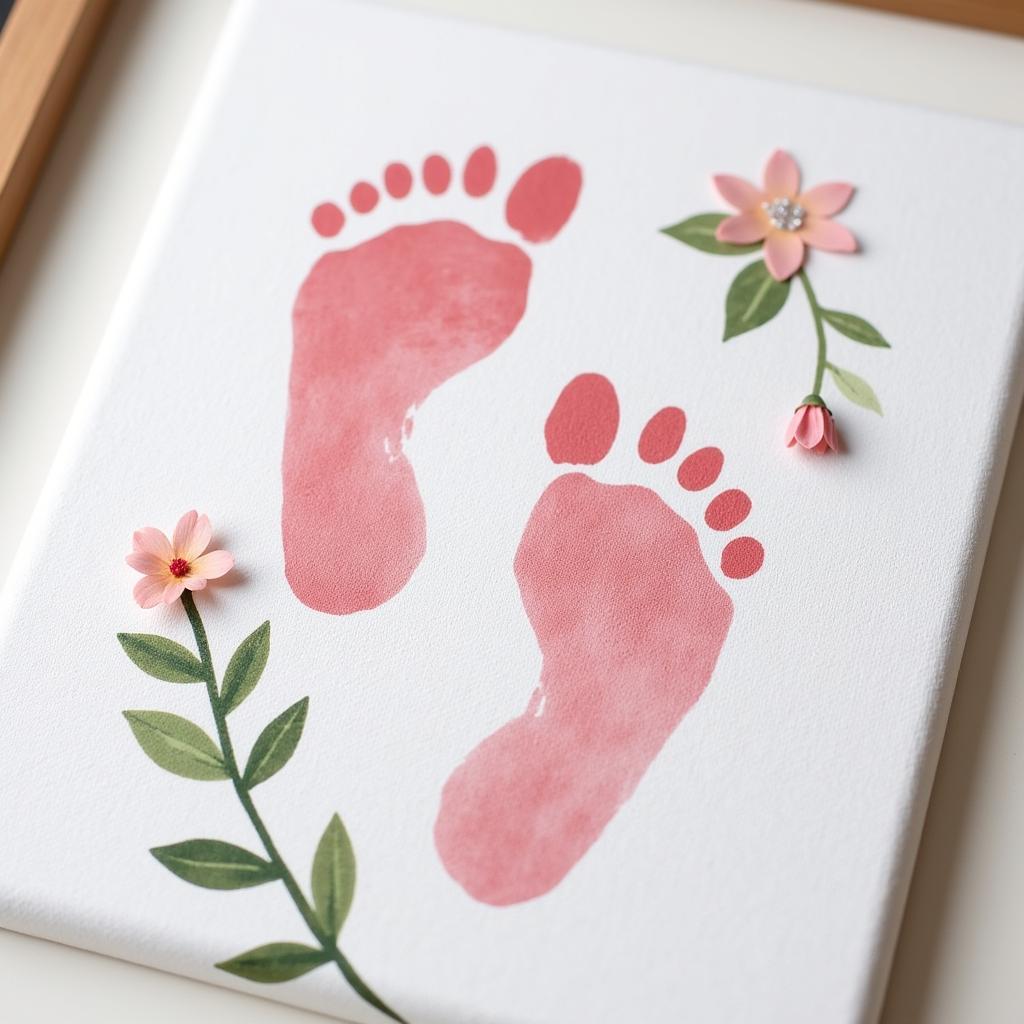 Baby Footprint Canvas Art