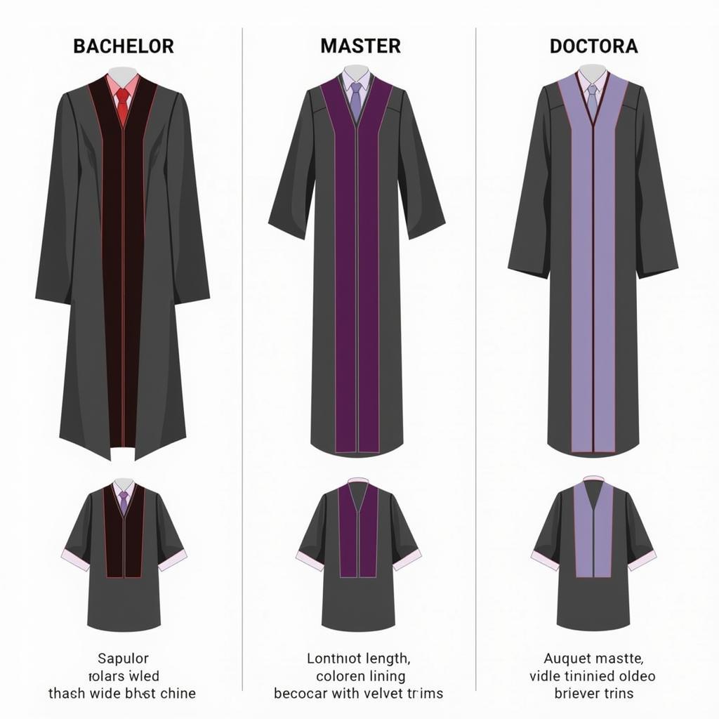 Comparison of Different Academic Hoods