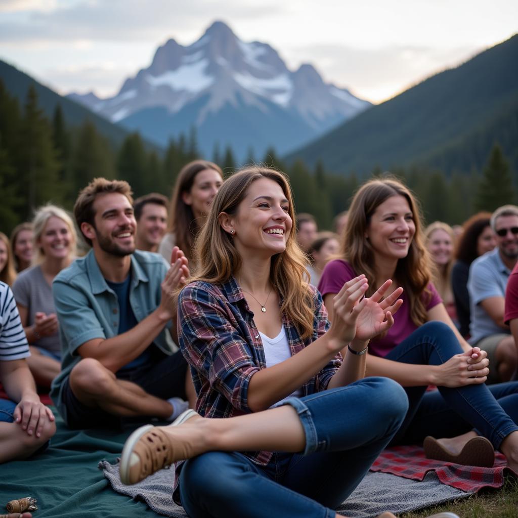 Festival Attendees Enjoying Balsam Range Festival