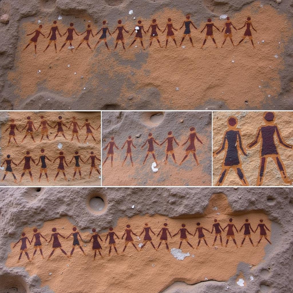 Examples of Barrier Style Rock Art