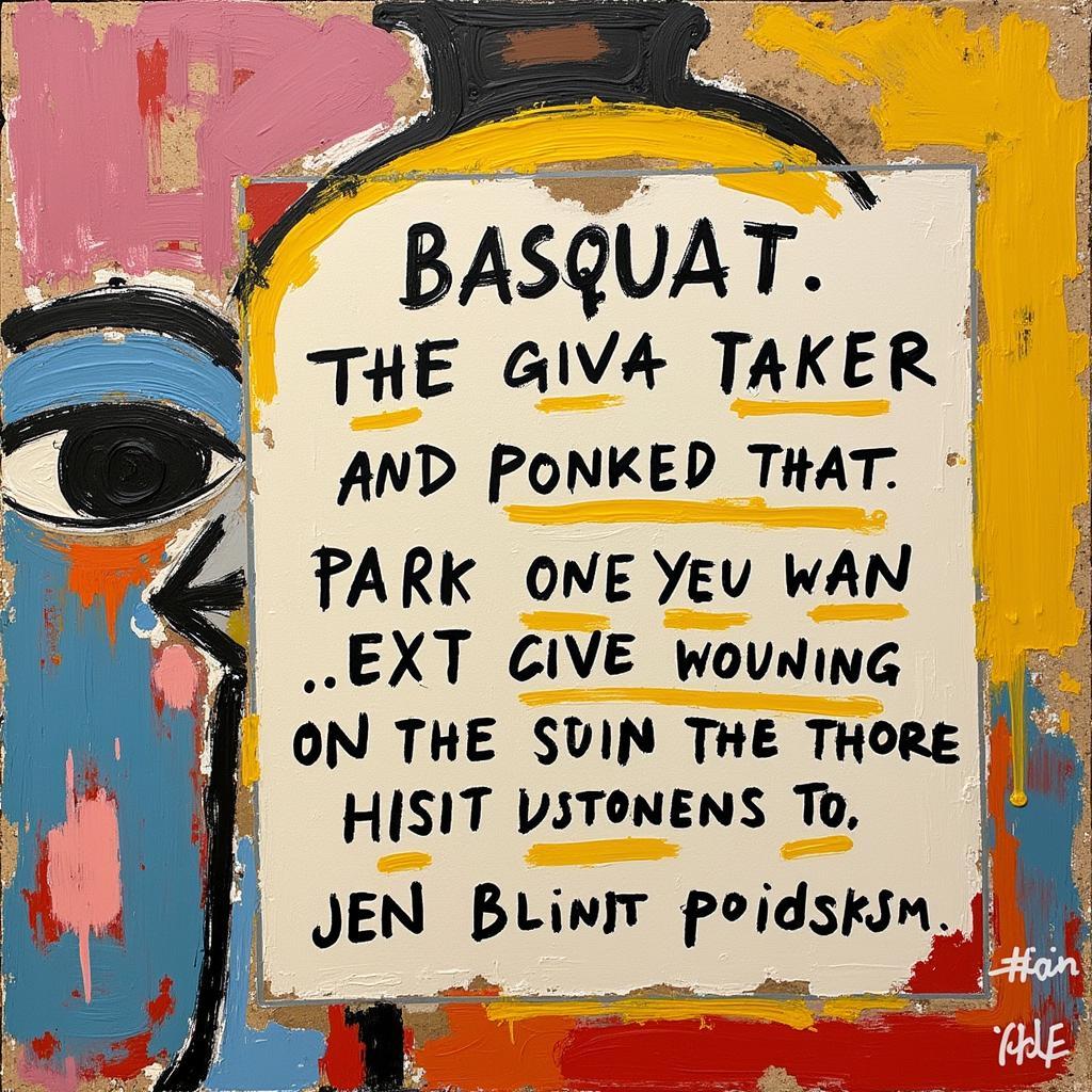 Basquiat's Use of Text in Art