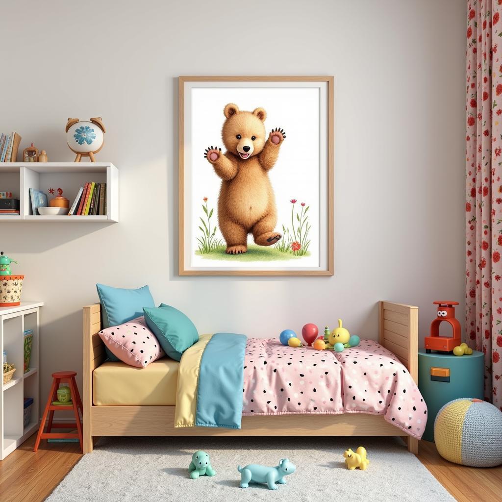 Bear Art in a Children's Room