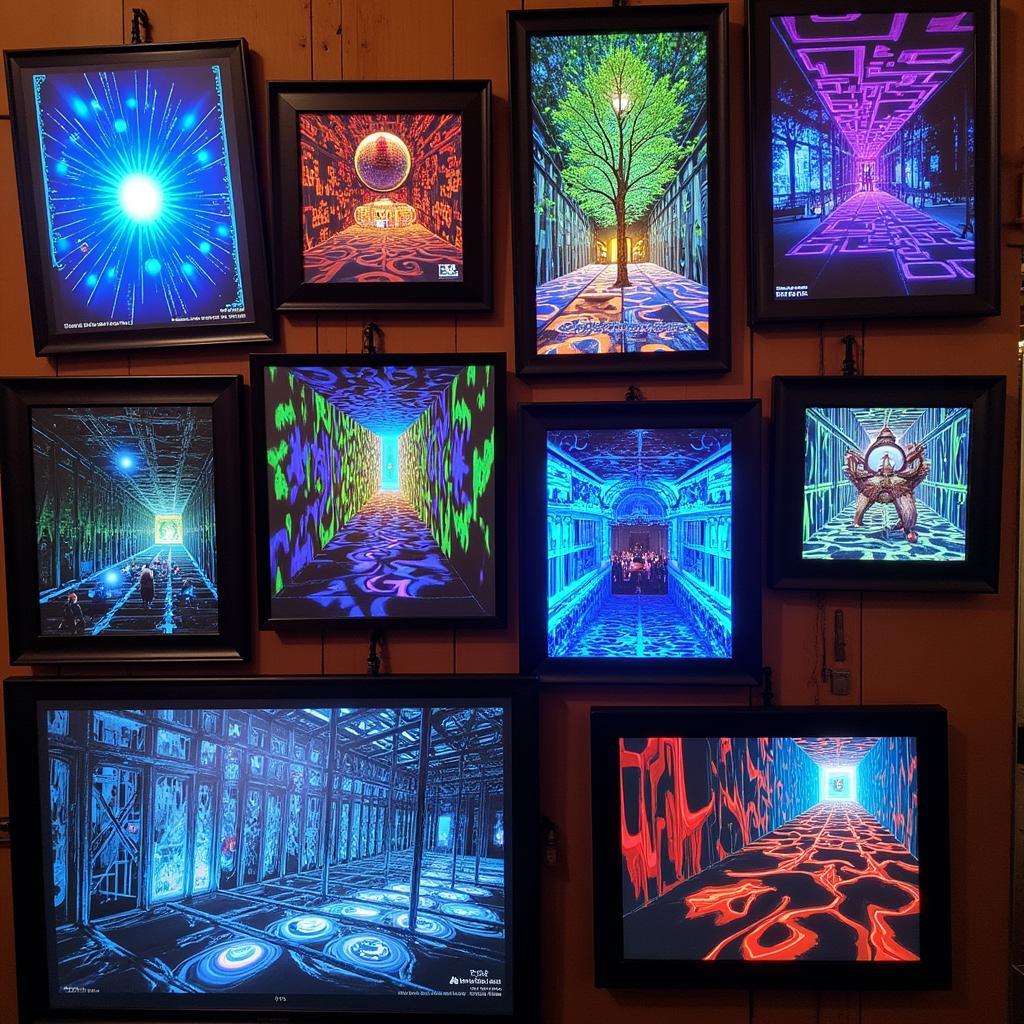 Digital Art Display at Beaver Creek Art Festival