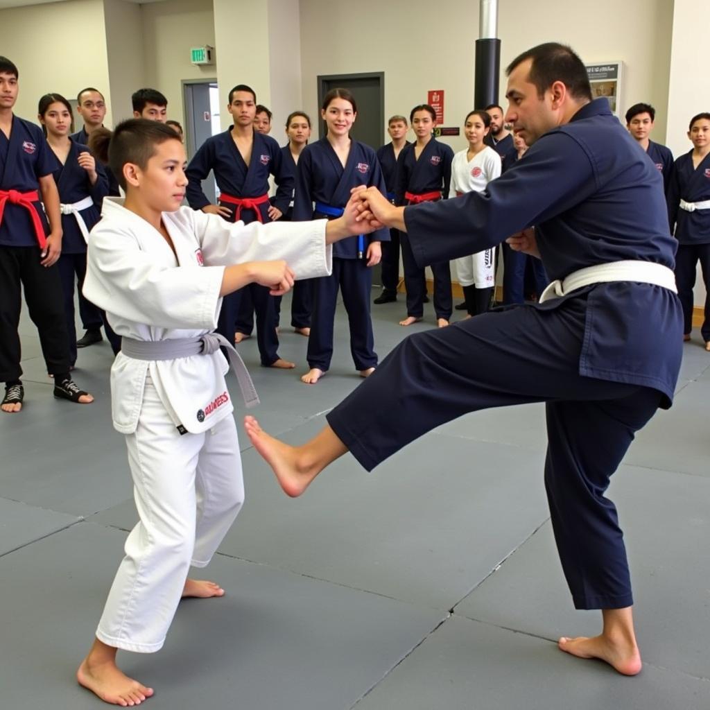 Bejanian Martial Arts North Hollywood Students Sparring