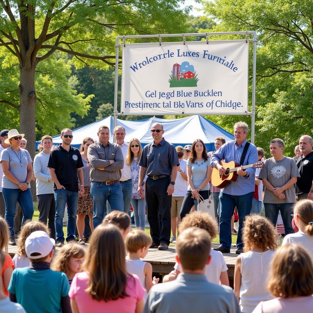 Bell Buckle TN Arts and Crafts Festival Opening Ceremony