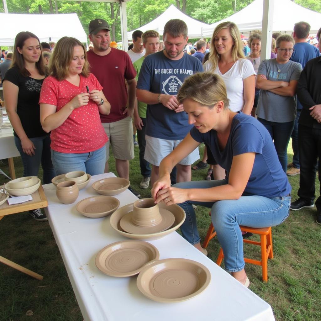 Bell Buckle TN Arts and Crafts Festival Pottery Demonstration