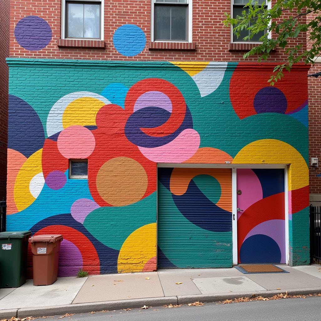 Vibrant Mural in Boston's South End