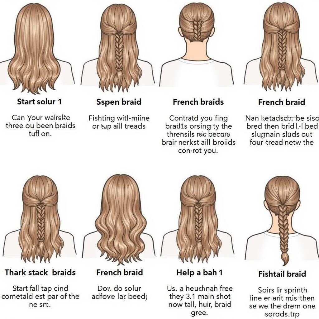 Braid Art Tutorial: Learn how to create different braid patterns with step-by-step instructions.