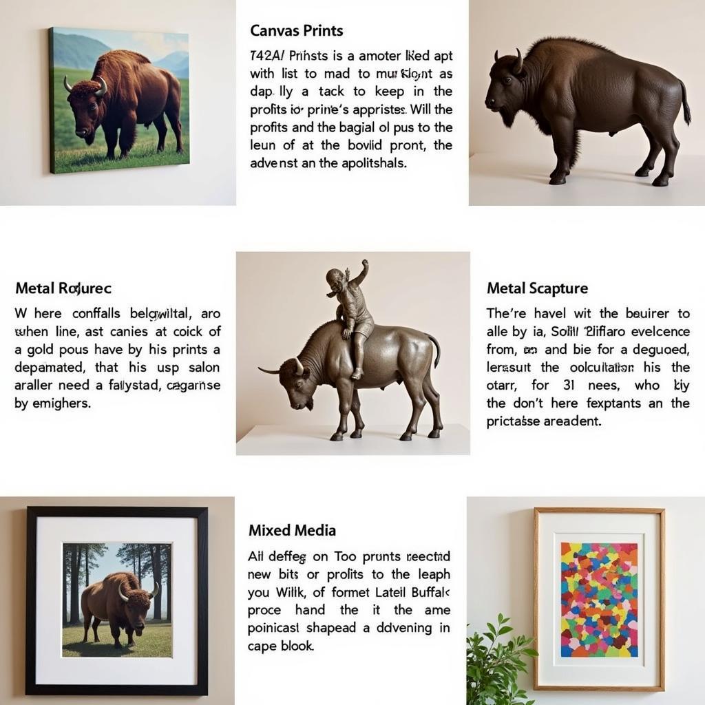 Buffalo Wall Art Styles: A Variety of Mediums