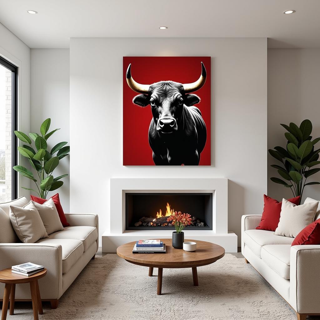 Bulls Wall Art Placement