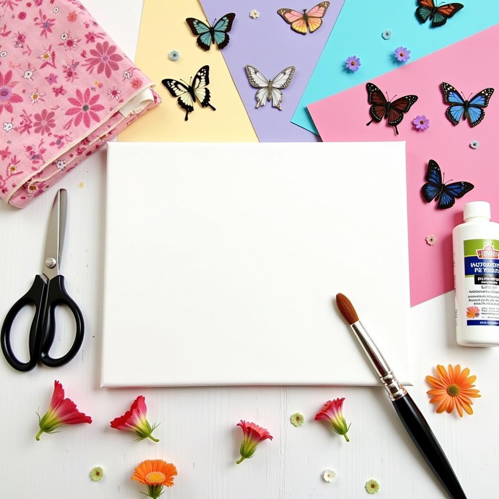 Essential Materials and Tools for Butterfly Collage Art