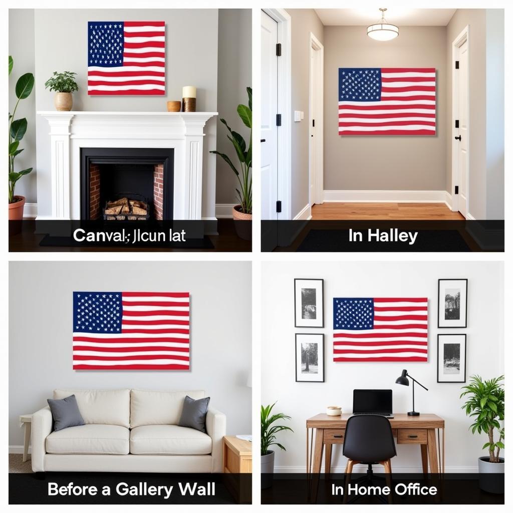 Placement Ideas for Canvas American Flag Wall Art