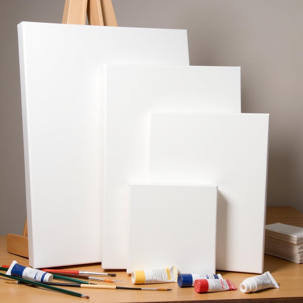 Canvas boards for oil and acrylic painting