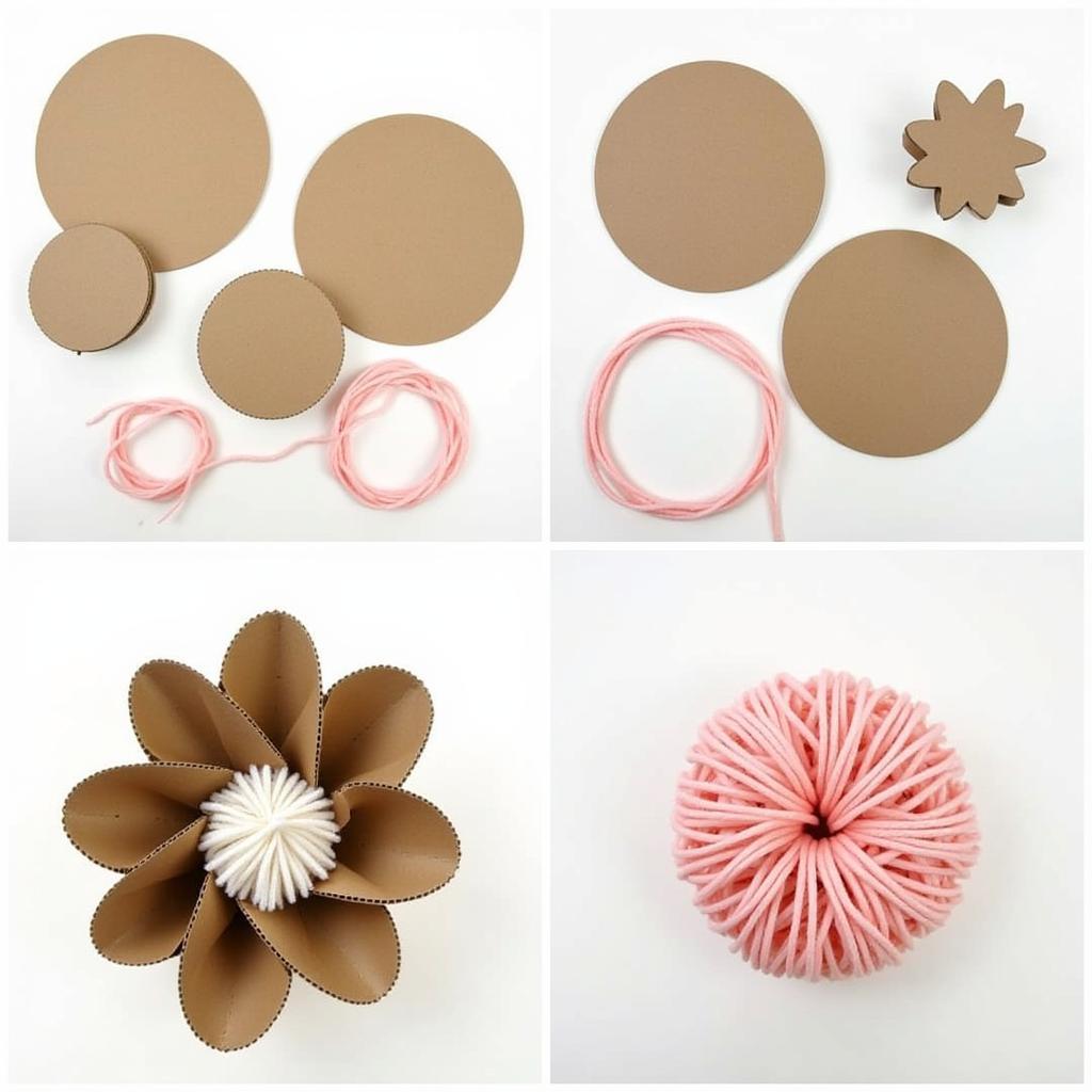 Step-by-Step Cardboard Pom Pom Tutorial