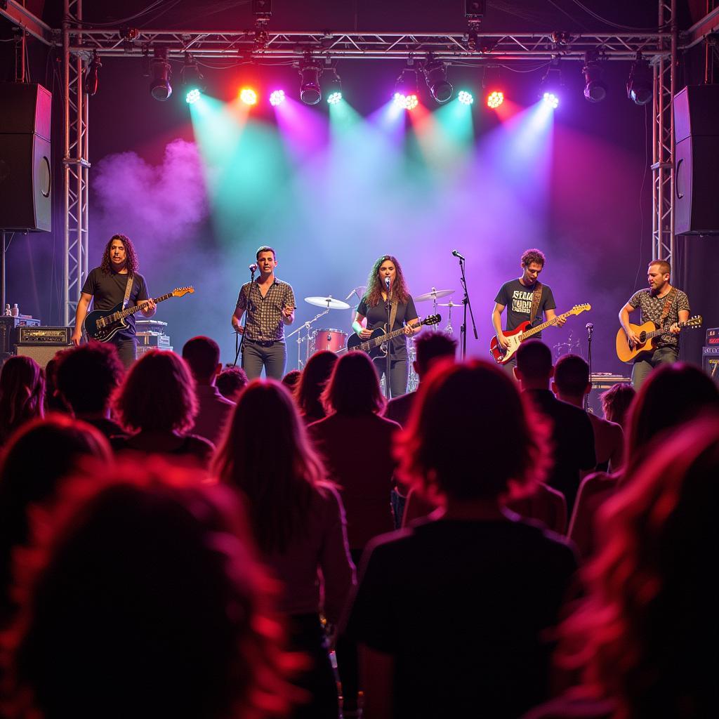 Live music performance at the Cave Creek Art and Wine Festival