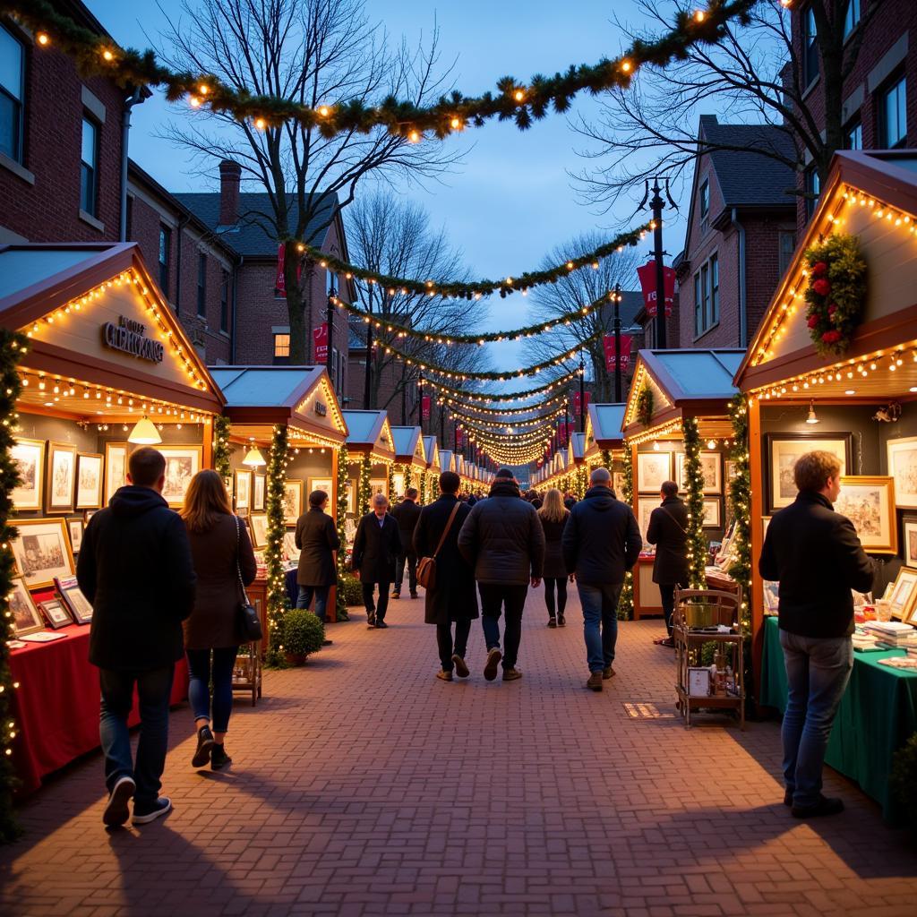 Festive Atmosphere at the Cedarburg Holiday Art Fair