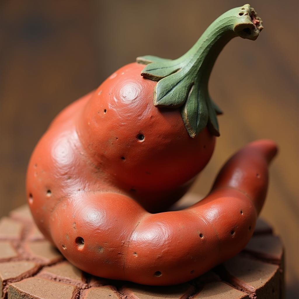 Chili Pepper Sculpture - Clay Art