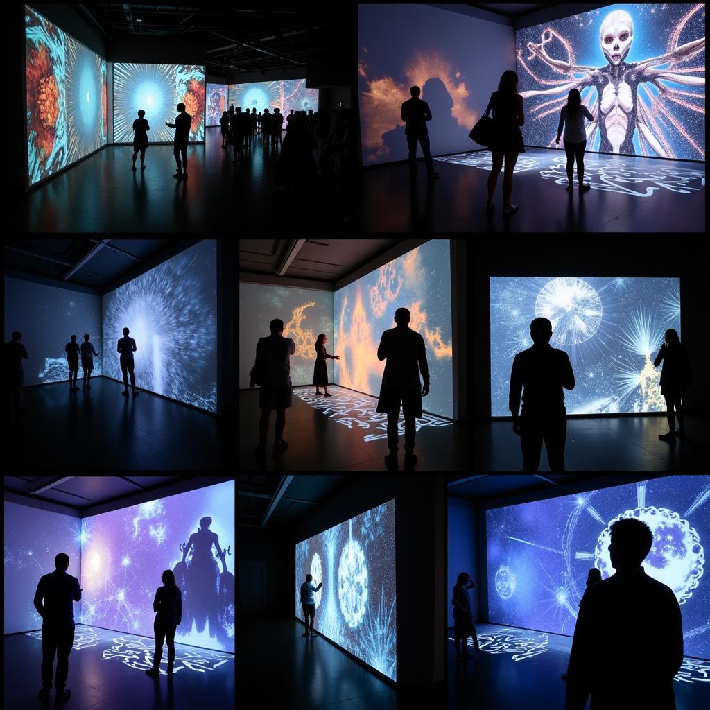 Interactive digital art installations by Chris Cummings