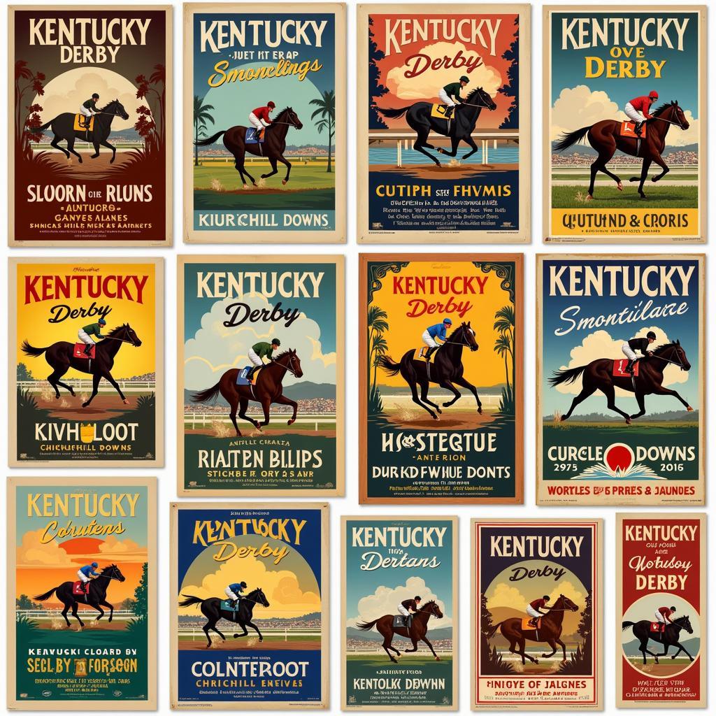 Churchill Downs Vintage Poster Art