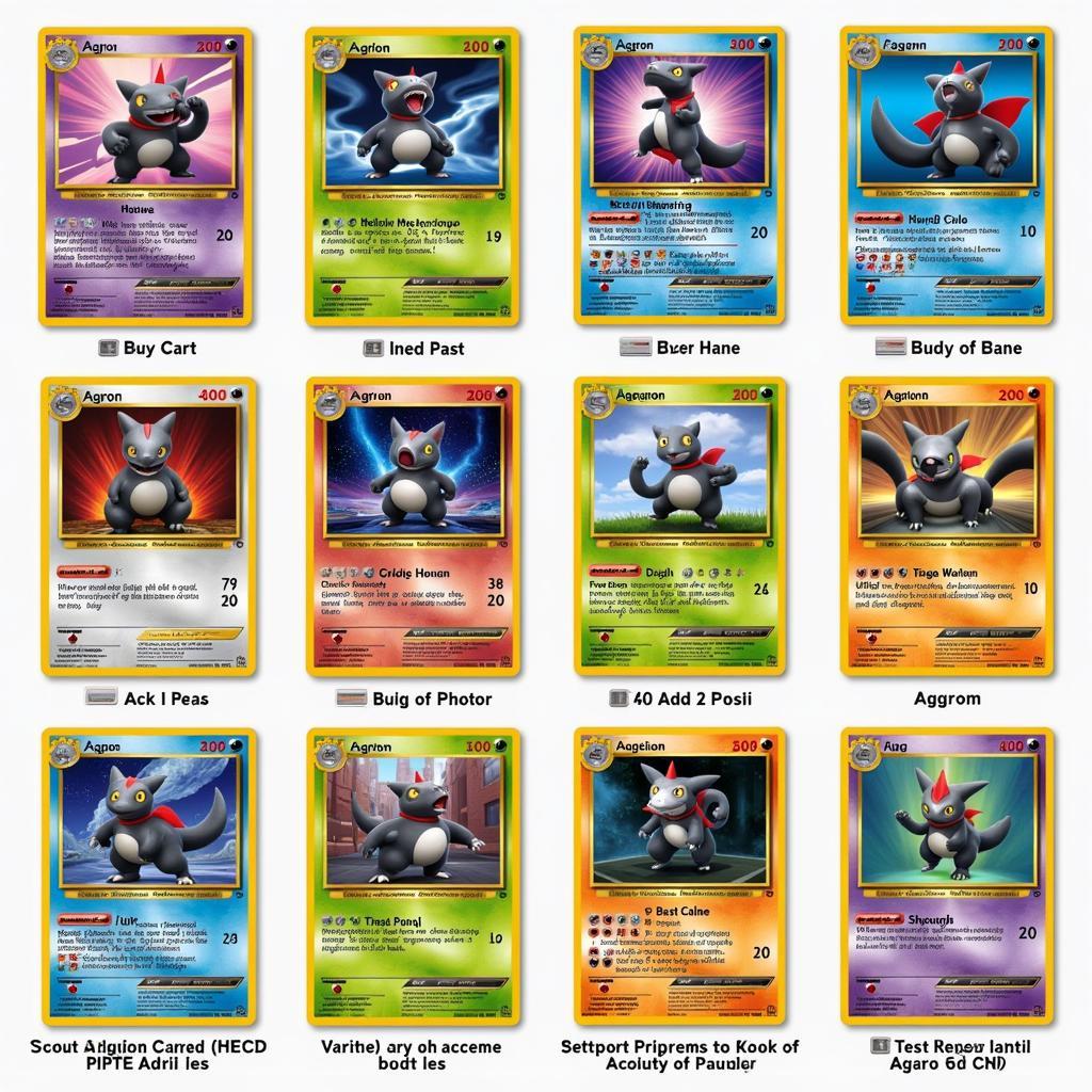 Collection of Aggron EX Full Art Cards