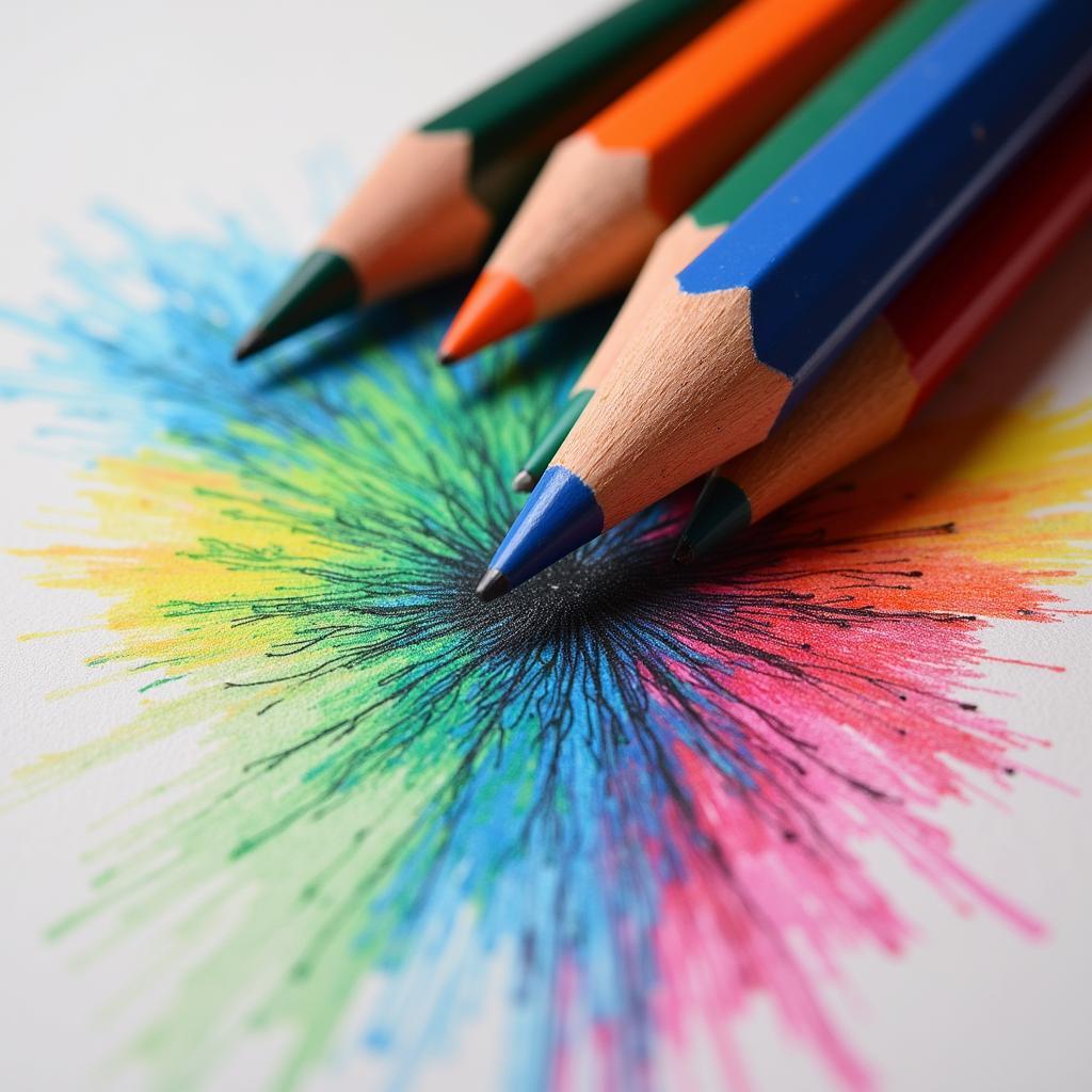 Detailed Drawing with Colored Pencils