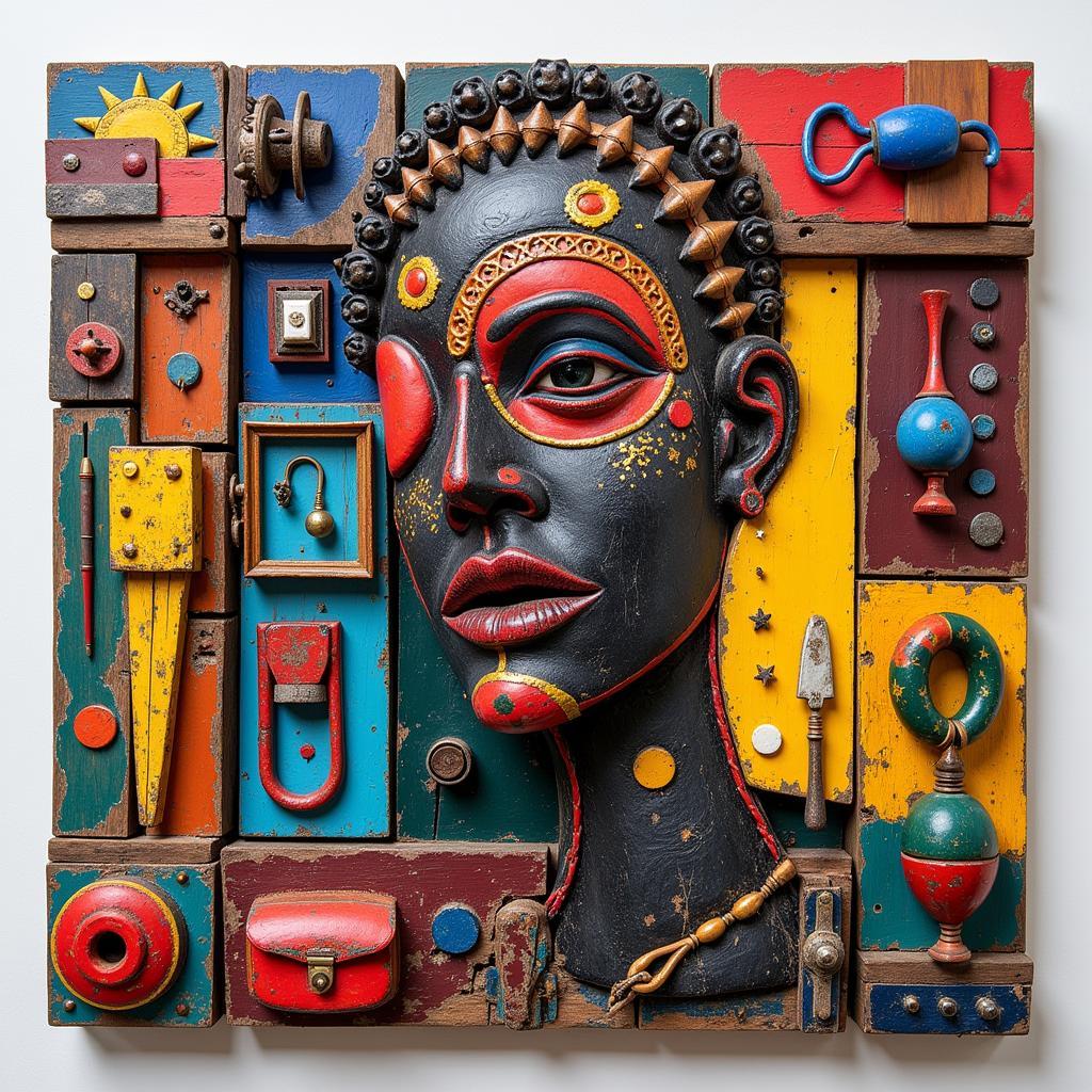 Contemporary Ebony Art and Mixed Media