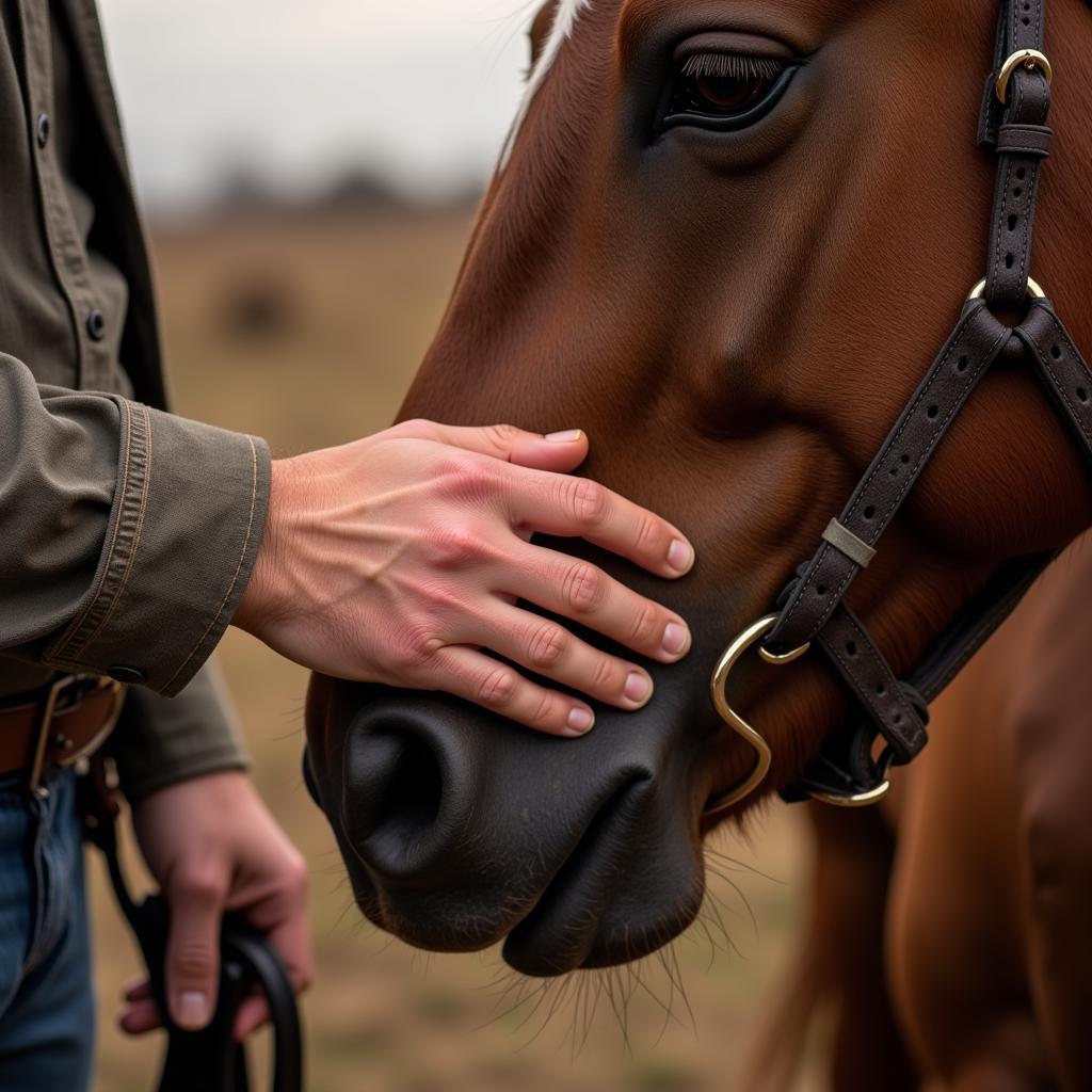 Cowboy and Horse Bond in Western Art