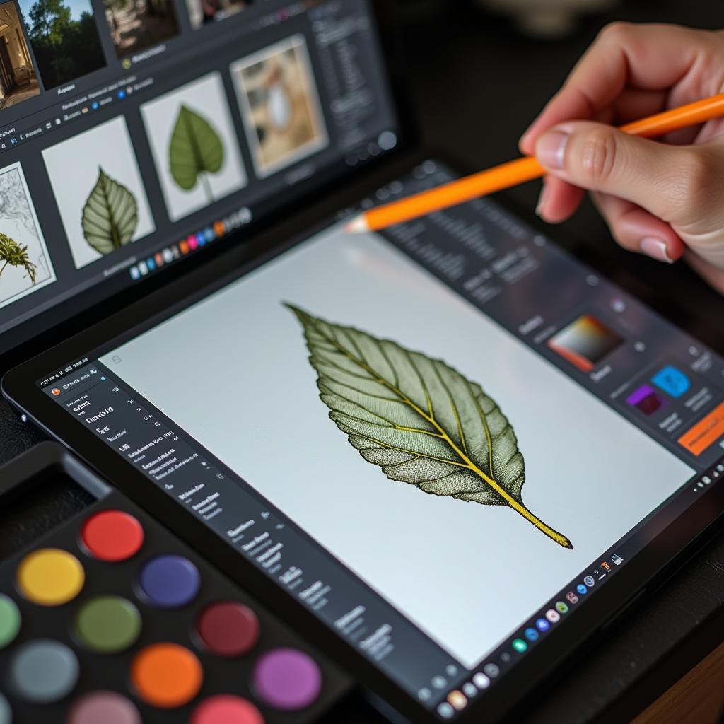 Digital Tools for Creating Art Print Leaves