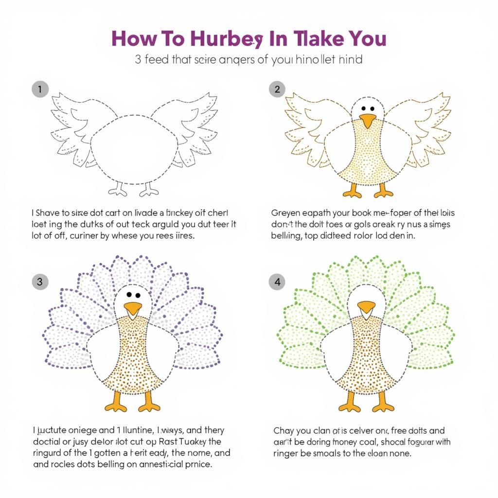 Step-by-Step Guide to Creating Dot Art Turkey