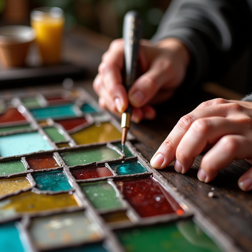 Creating a Stained Glass Artwork