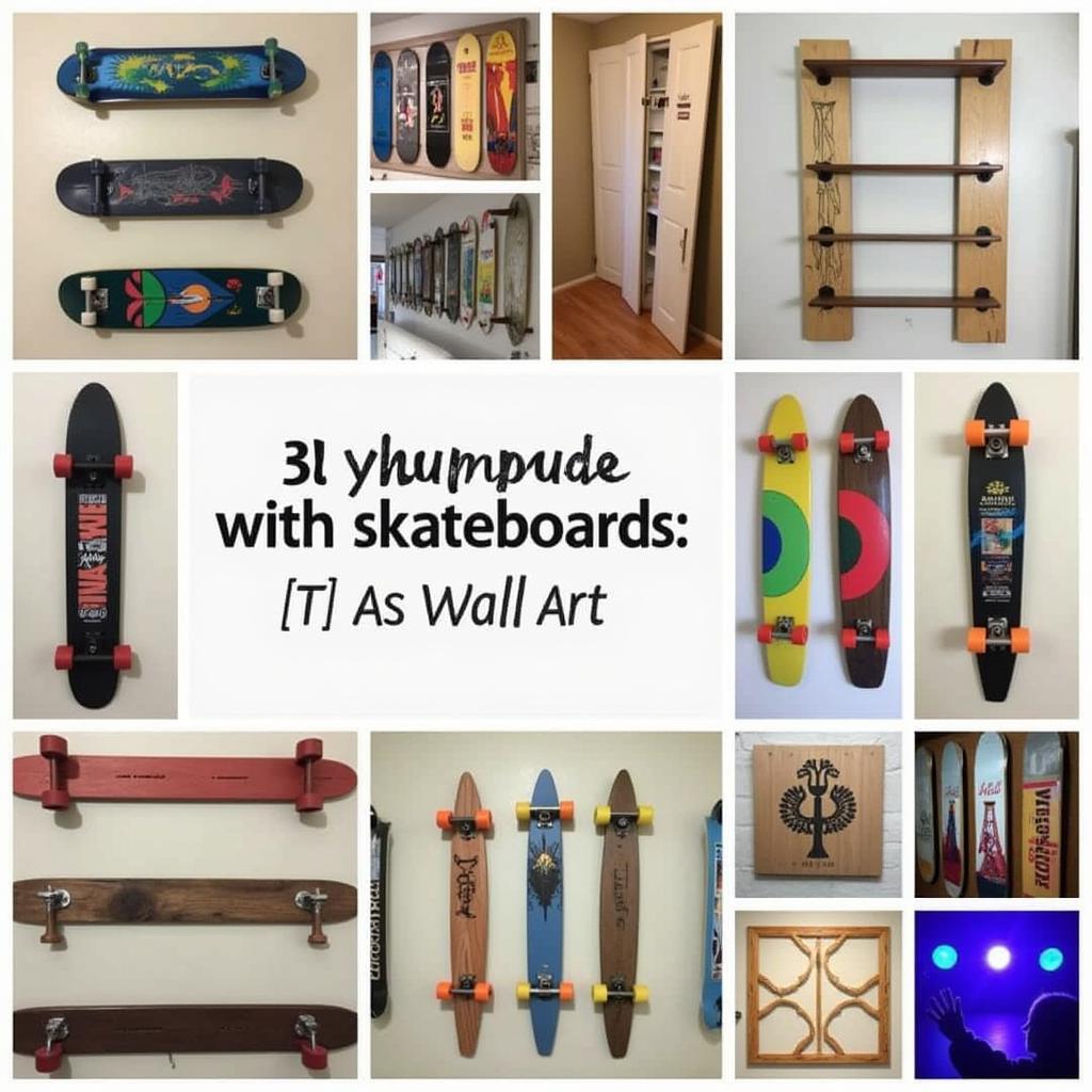 Creative Skateboard Wall Art Display Ideas