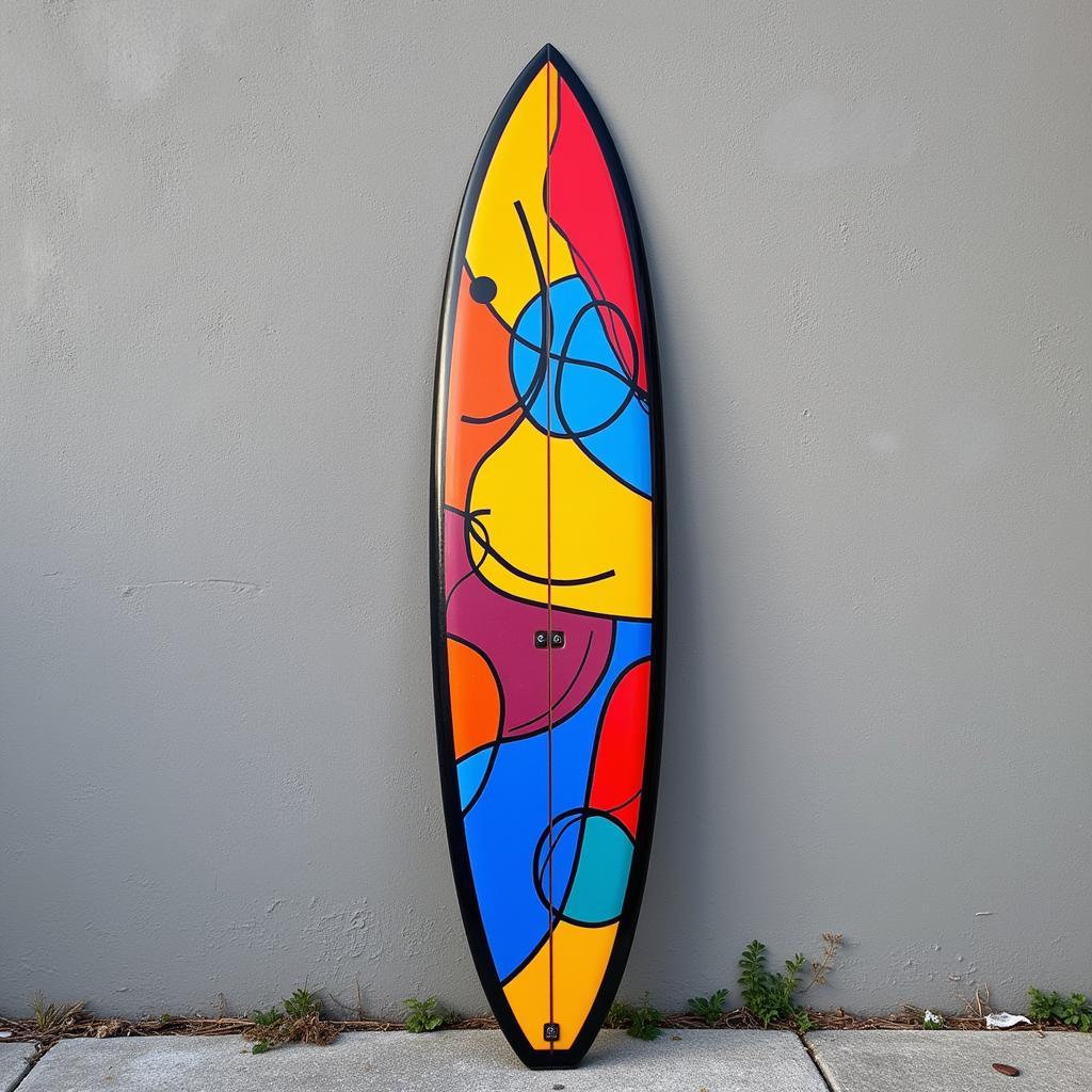 Custom Designed Art Surfboard