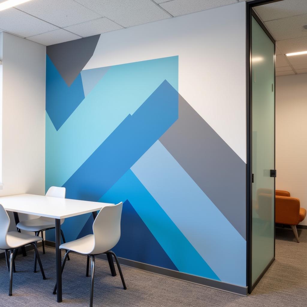 Custom Vinyl Wall Art Geometric Design for Office