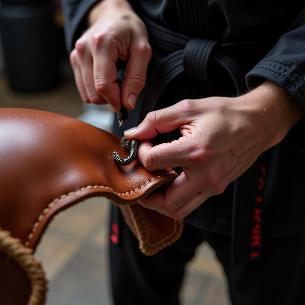 Damaged Kicking Bag Repair