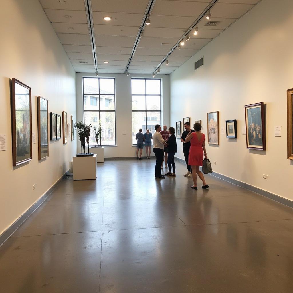 Dauphin Island Art Gallery Interior Exhibits