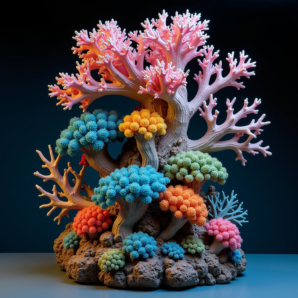 Deep Ocean Coral Reef Sculpture