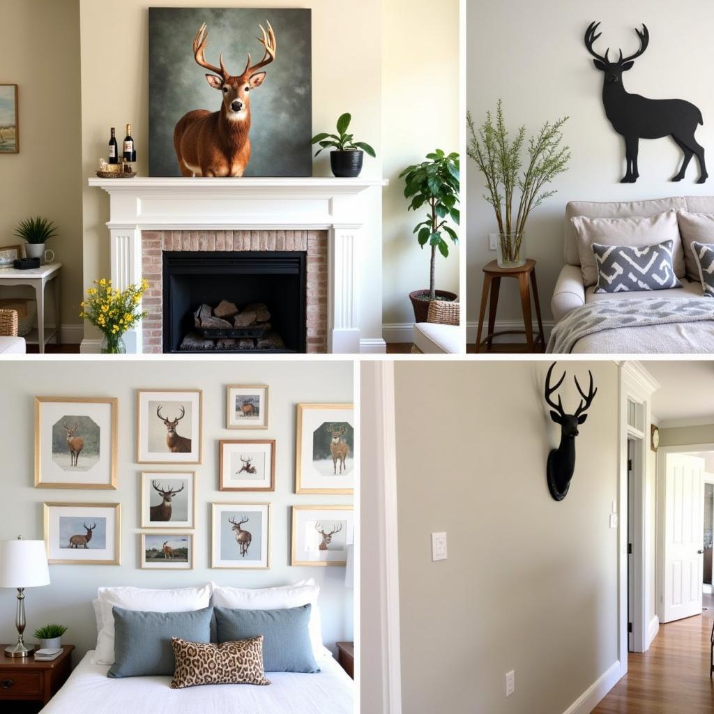 Deer Wall Art Placement Ideas: Living Room, Bedroom, and Hallway