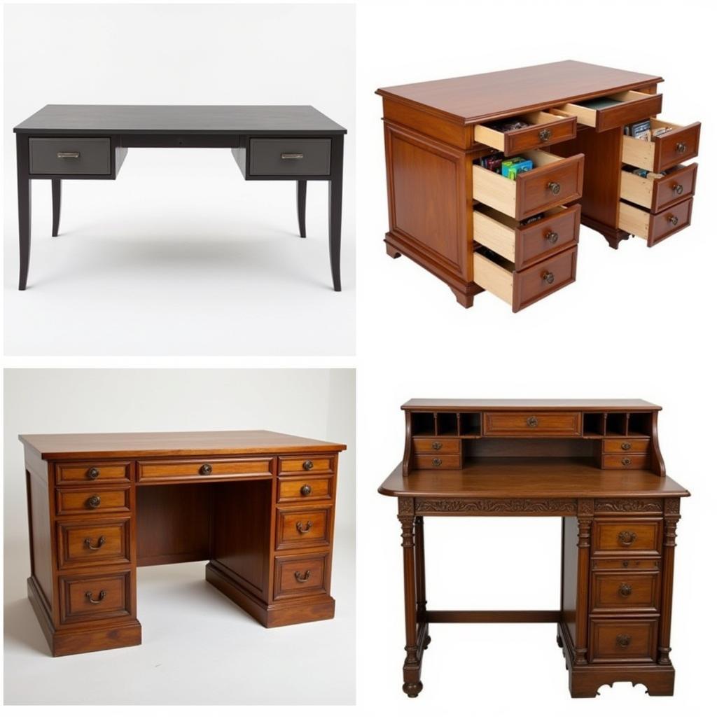 Different Art Desk Styles with Drawers