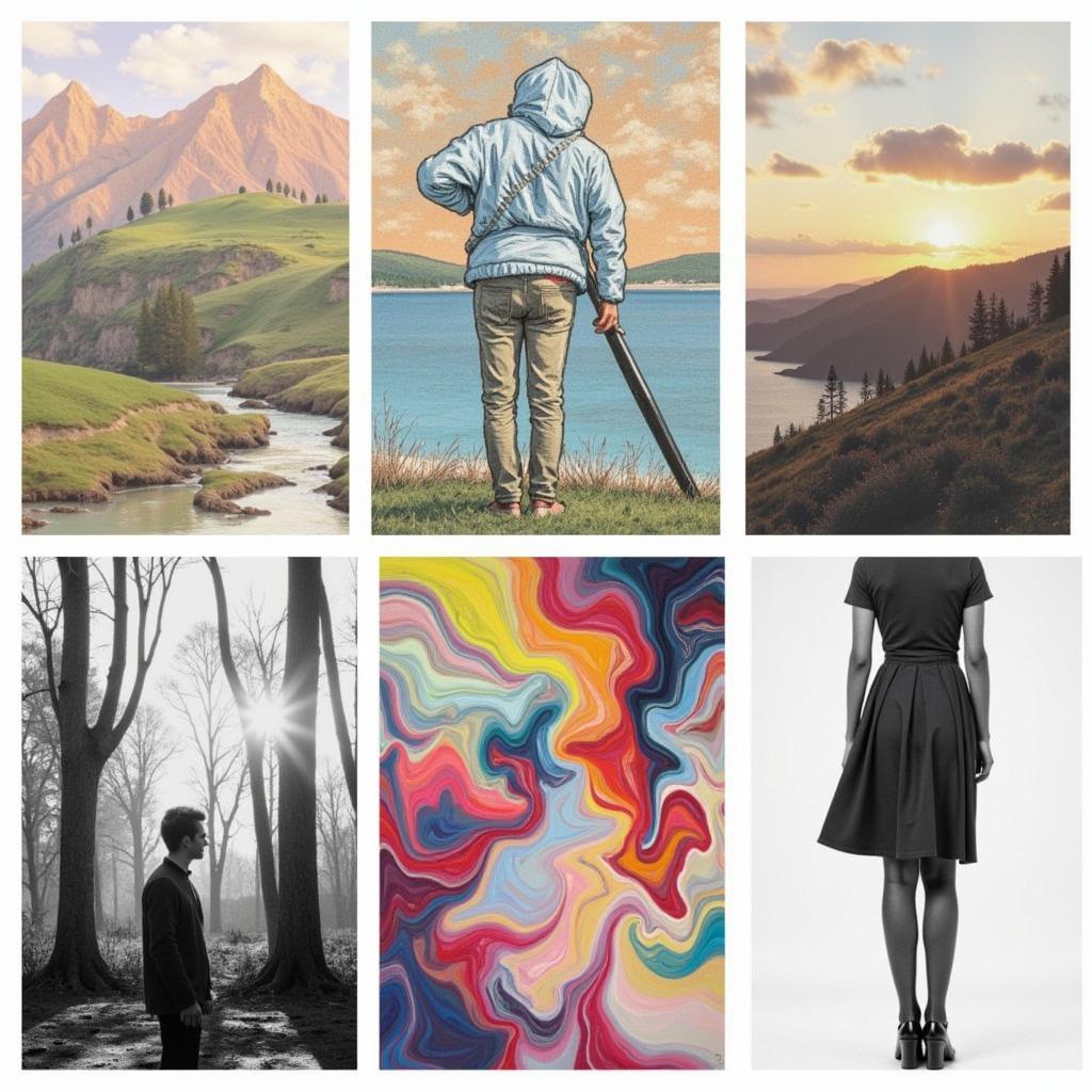 Various Art Styles Displayed in 20x24 Art Prints