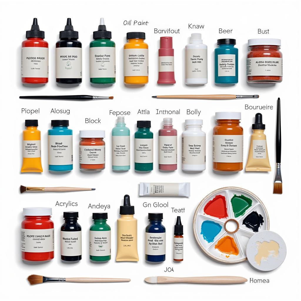 An overview of different types of paints for artistic use