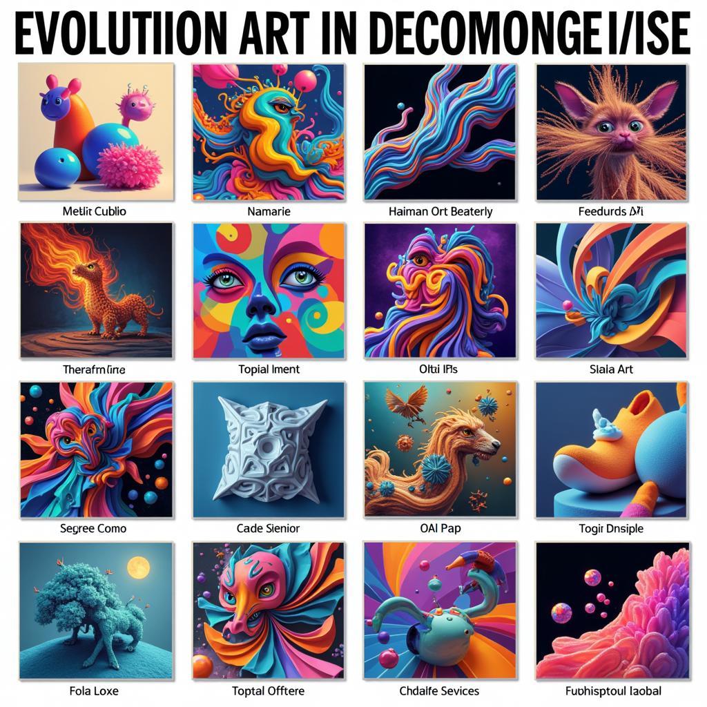 Digital Abstract Art Evolution