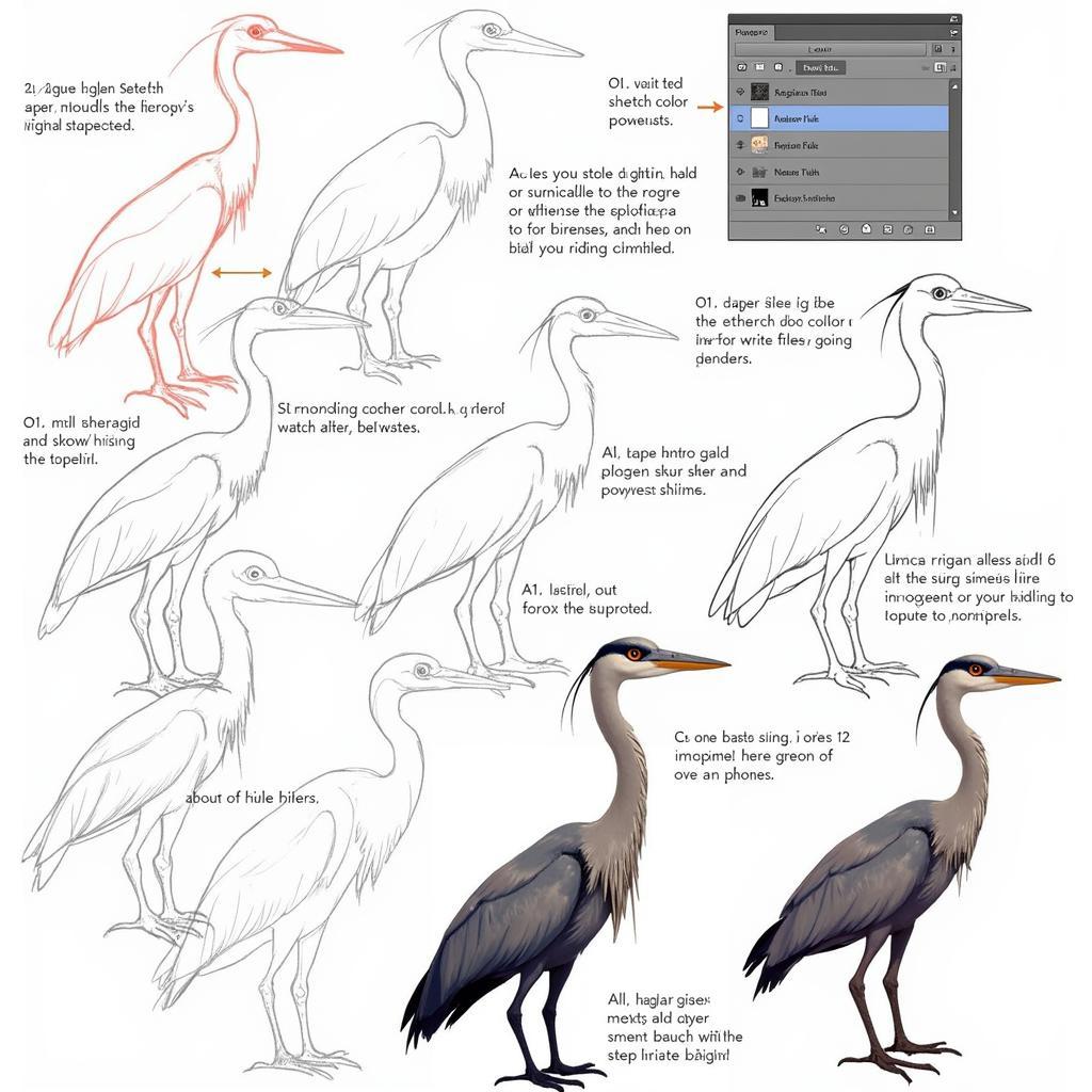 Digital Art Tutorial: Creating a Regal Heron